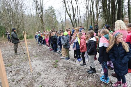 Z zasaditvijo dreves smo uradno odprli kolesarsko povezavo Kamnik–Godič (39)